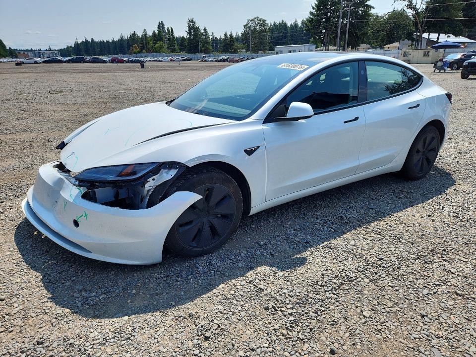 2025 Tesla Model 3 მანქანა იყიდება აუქციონზე, vin: 5YJ3E1EA3SF019930, აუქციონის ნომერი: 61638076