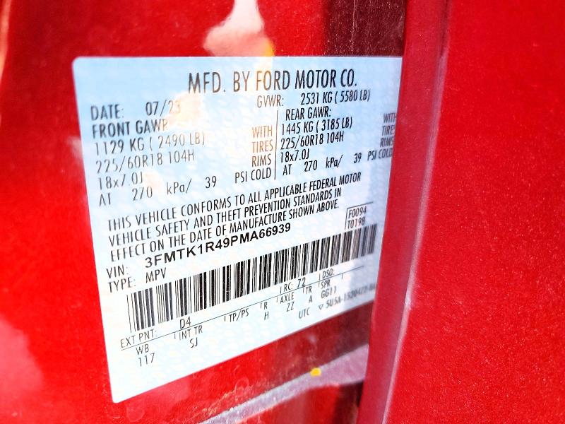 Продажа на аукционе авто 2023 Ford Mustang Mach-e, vin: 3FMTK1R49PMA66939, номер лота: 62001196