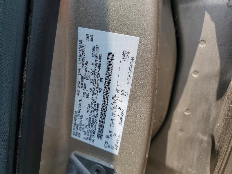 59869346 :رقم المزاد ، 1FMCU9HDXJUD56409 vin ، 2018 Ford Escape مزاد بيع