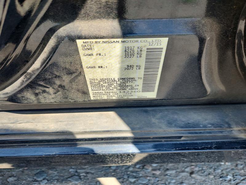 Продаж на аукціоні авто 2016 Nissan Altima, vin: 1N4AL3AP4GC142360, номер лоту: 60231636