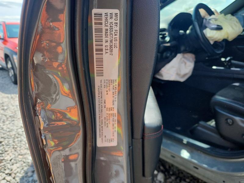 62057326 :رقم المزاد ، 1C4SDJCT7MC662817 vin ، 2021 Dodge Durango مزاد بيع