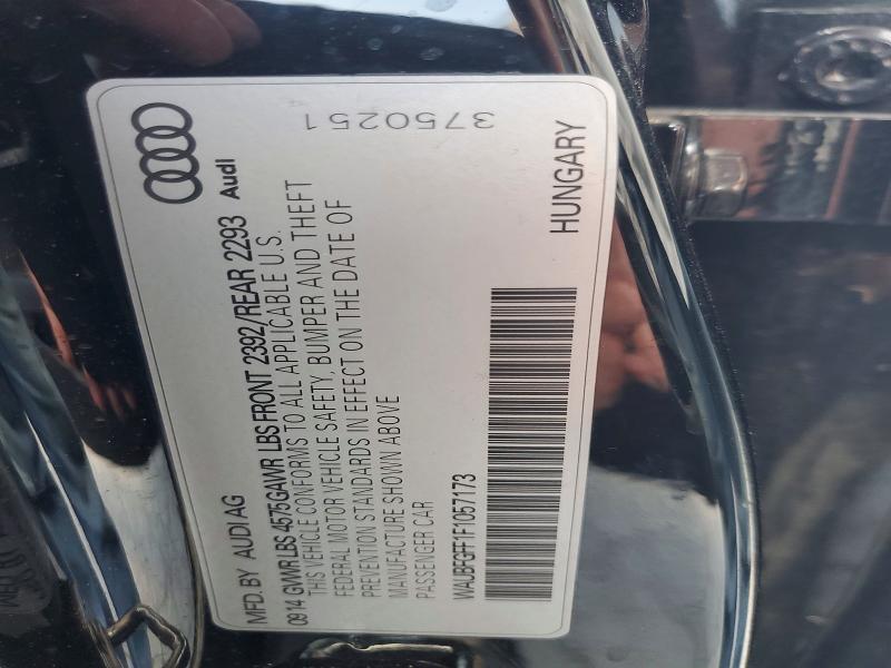 Продажа на аукционе авто 2015 Audi A3, vin: WAUBFGFF1F1057173, номер лота: 62419986