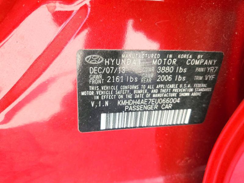 Продажа на аукционе авто 2014 Hyundai Elantra, vin: KMHDH4AE7EU066004, номер лота: 61631636