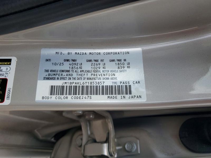 Продаж на аукціоні авто 2026 Mazda 3, vin: JM1BPAKL6T1853857, номер лоту: 63172106