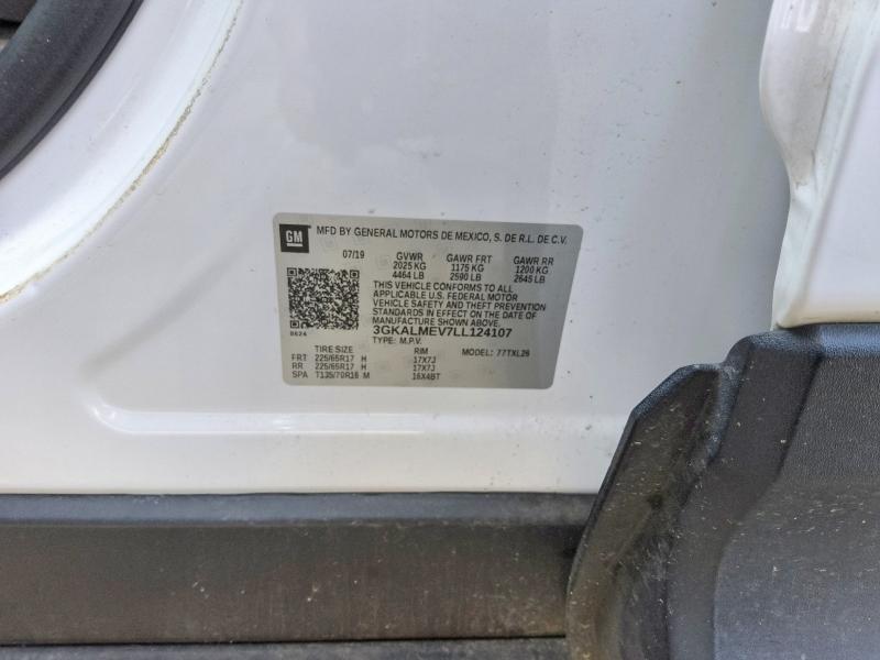 Aukcja sprzedaży 2020 Gmc Terrain, vin: 3GKALMEV7LL124107, numer aukcji: 62028156