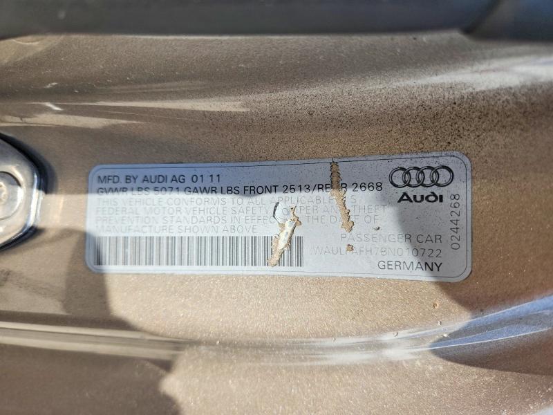 Aukcja sprzedaży 2011 Audi A5, vin: WAULFAFH7BN010722, numer aukcji: 61384906