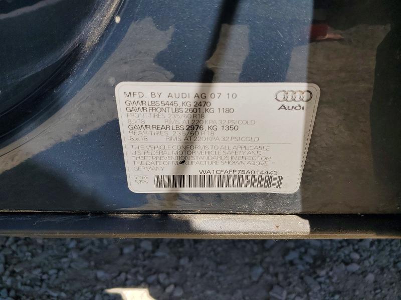 Aukcja sprzedaży 2011 Audi Q5, vin: WA1CFAFP7BA014443, numer aukcji: 63160316