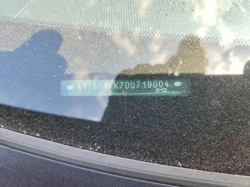 63237616 :رقم المزاد ، 4T1BF1FK7DU719004 vin ، 2013 Toyota Camry مزاد بيع
