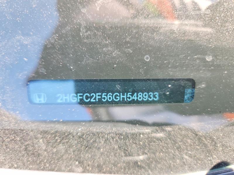 Aukcja sprzedaży 2016 Honda Civic, vin: 2HGFC2F56GH548933, numer aukcji: 61345416