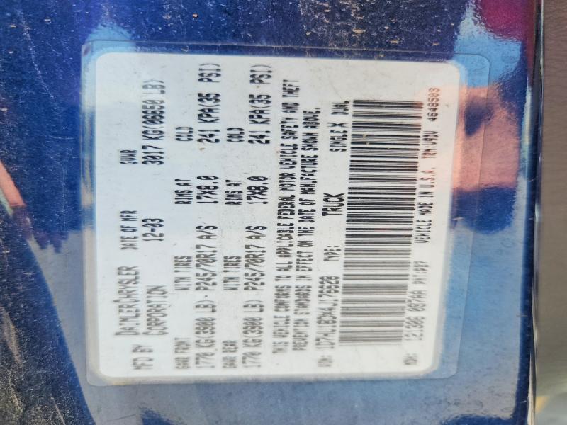 60935436 :رقم المزاد ، 1D7HU18DX4J176628 vin ، 2004 Dodge Ram 1500 مزاد بيع