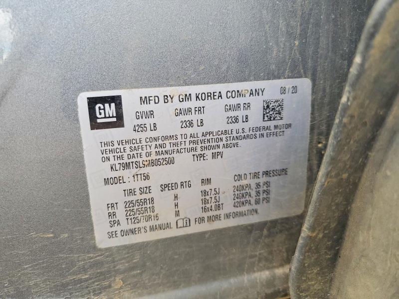 60707076 :رقم المزاد ، KL79MTSL9MB052500 vin ، 2021 Chevrolet Trailblazer مزاد بيع