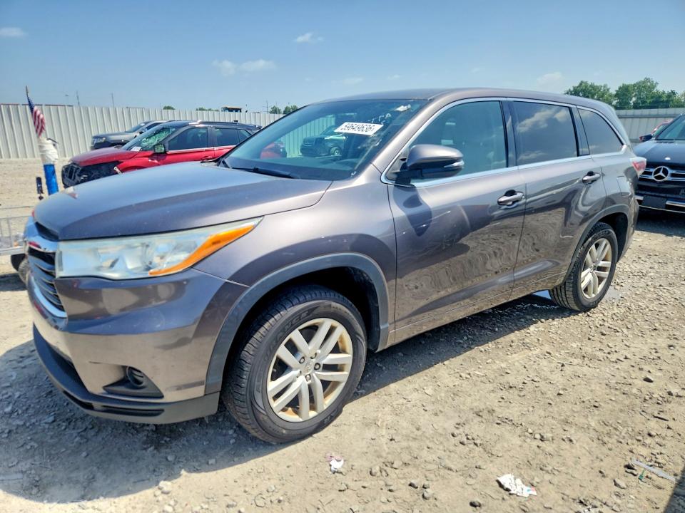 59649636 :رقم المزاد ، 5TDZARFH3ES005803 vin ، 2014 Toyota Highlander مزاد بيع