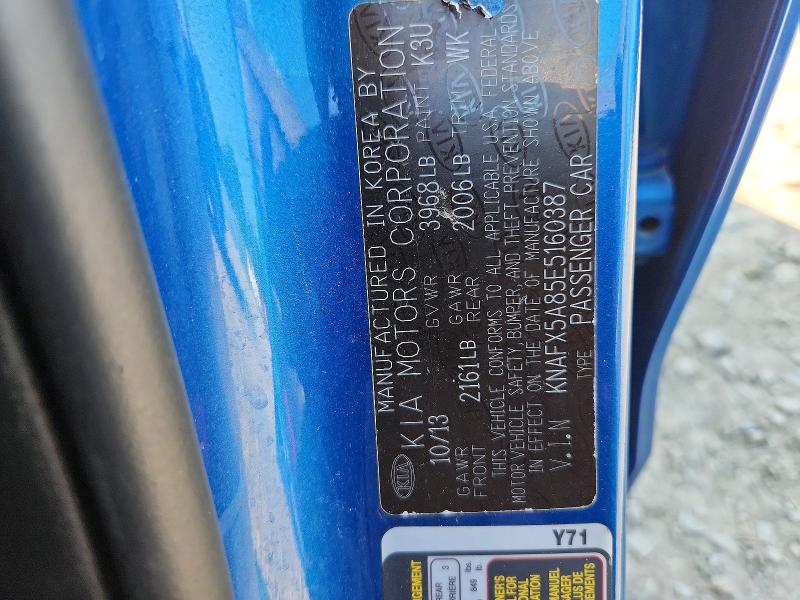 Продаж на аукціоні авто 2014 Kia Forte, vin: KNAFX5A85E5160387, номер лоту: 60935546