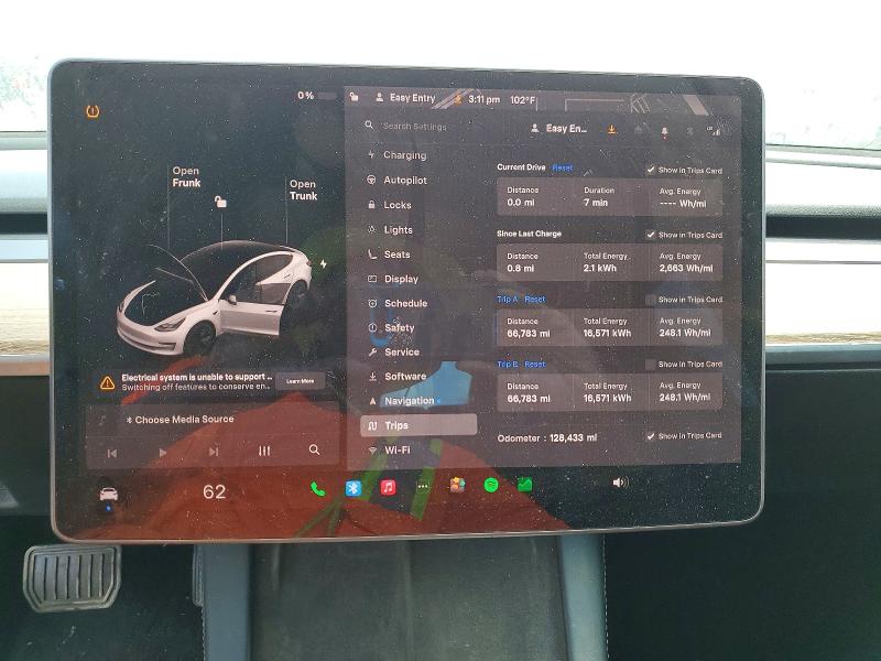 2022 Tesla Model 3 მანქანა იყიდება აუქციონზე, vin: 5YJ3E1EA5NF111979, აუქციონის ნომერი: 59086686