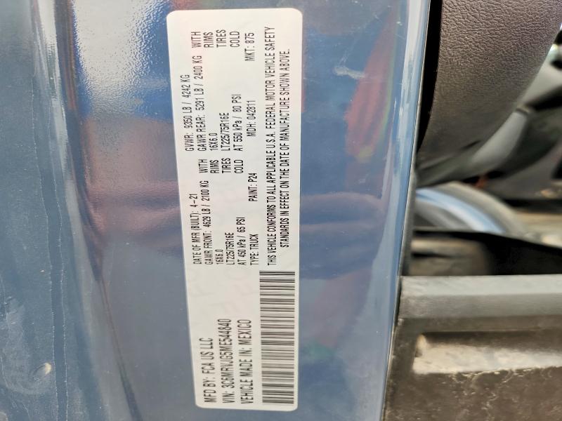 Aukcja sprzedaży 2021 Ram Promaster 3500, vin: 3C6MRVJG5ME544840, numer aukcji: 60853566