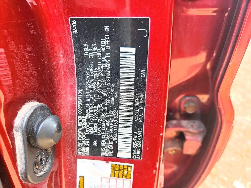 61362396 :رقم المزاد ، JTEGD21A160153254 vin ، 2006 Toyota Highlander مزاد بيع