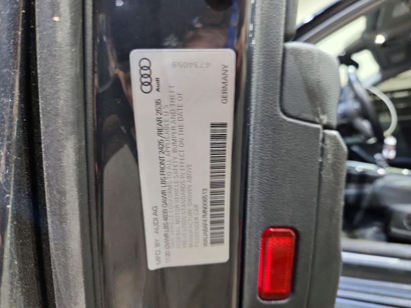 Aukcja sprzedaży 2021 Audi A4, vin: WAUABAF47MN006513, numer aukcji: 59065496