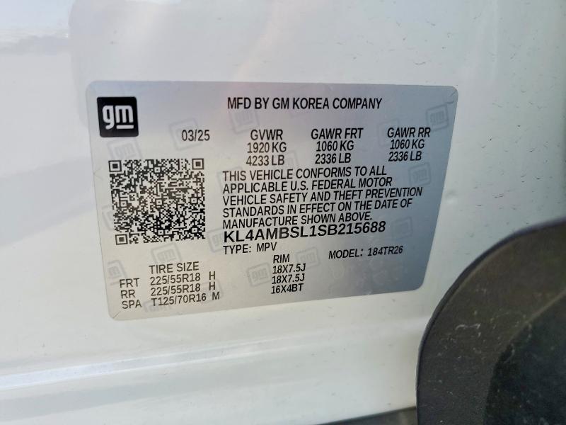Продаж на аукціоні авто 2025 Buick Encore Gx, vin: KL4AMBSL1SB215688, номер лоту: 59364936