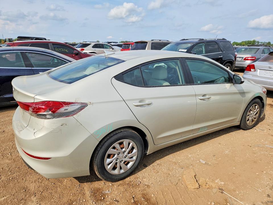 60513896 :رقم المزاد ، 5NPD74LFXHH182776 vin ، 2017 Hyundai Elantra مزاد بيع