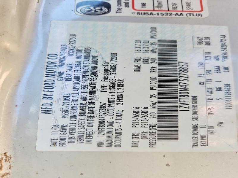 Aukcja sprzedaży 2007 Ford Mustang, vin: 1ZVFT80N475278857, numer aukcji: 63410606