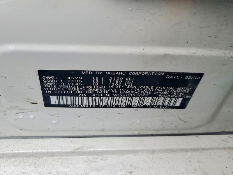 Aukcja sprzedaży 2018 Subaru Legacy, vin: 4S3BNEN65J3037677, numer aukcji: 59660046