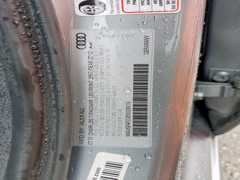 2014 Audi A6 მანქანა იყიდება აუქციონზე, vin: WAUGFAFC0EN028618, აუქციონის ნომერი: 60022716