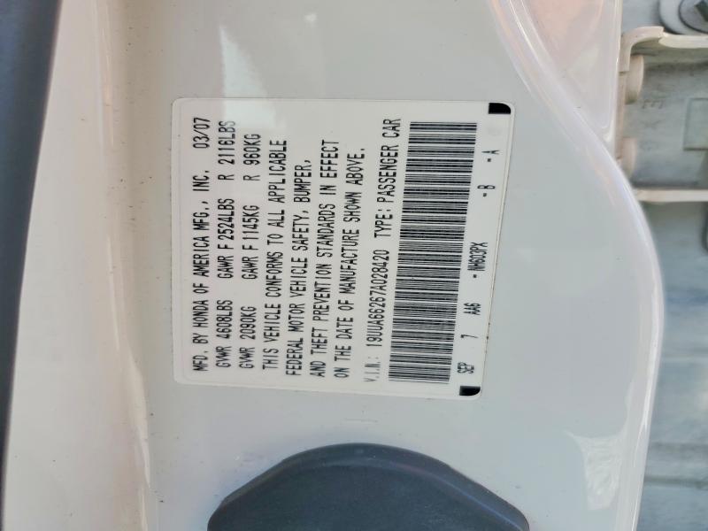 Продаж на аукціоні авто 2007 Acura Tl, vin: 19UUA66267A028420, номер лоту: 60840376