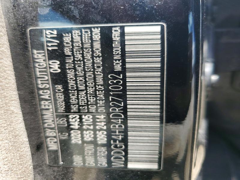 60290456 :رقم المزاد ، WDDGF4HB4DR271032 vin ، 2013 Mercedes-benz C مزاد بيع