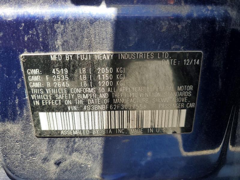 Продажа на аукционе авто 2015 Subaru Legacy, vin: 4S3BNBF62F3037558, номер лота: 60246016