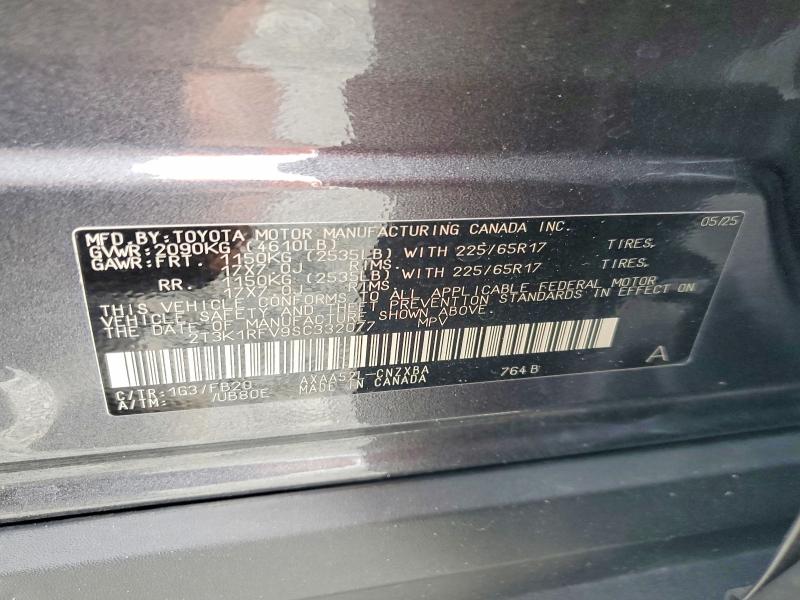 Продаж на аукціоні авто 2025 Toyota Rav4, vin: 2T3K1RFV9SC332077, номер лоту: 61910316
