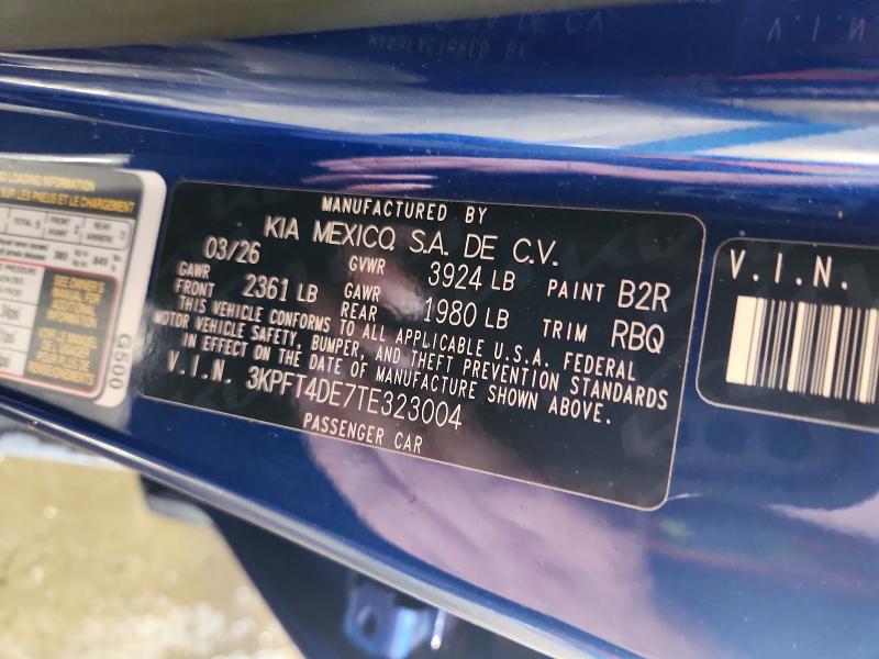 Продажа на аукционе авто 2026 Kia K4, vin: 3KPFT4DE7TE323004, номер лота: 60471516
