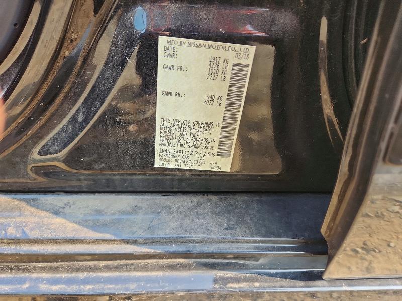 Продаж на аукціоні авто 2018 Nissan Altima, vin: 1N4AL3AP1JC227258, номер лоту: 61181936