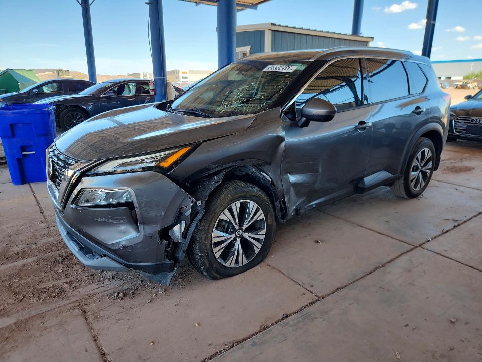 62532406 :رقم المزاد ، 5N1AT3BA7MC720592 vin ، 2021 Nissan Rogue مزاد بيع