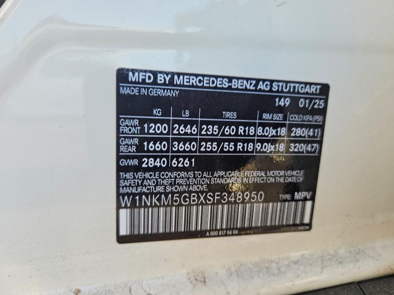 Продаж на аукціоні авто 2025 Mercedes-benz Glc, vin: W1NKM5GBXSF348950, номер лоту: 61635226