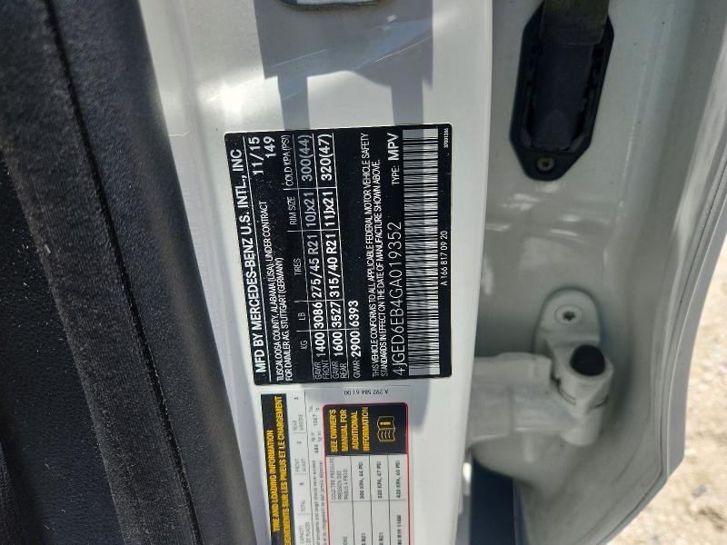 Aukcja sprzedaży 2016 Mercedes-benz Gle Coupe, vin: 4JGED6EB4GA019352, numer aukcji: 59782636