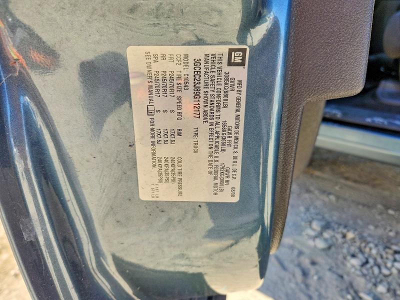 2009 Chevrolet Silverado მანქანა იყიდება აუქციონზე, vin: 3GCEC23J89G112177, აუქციონის ნომერი: 62623746