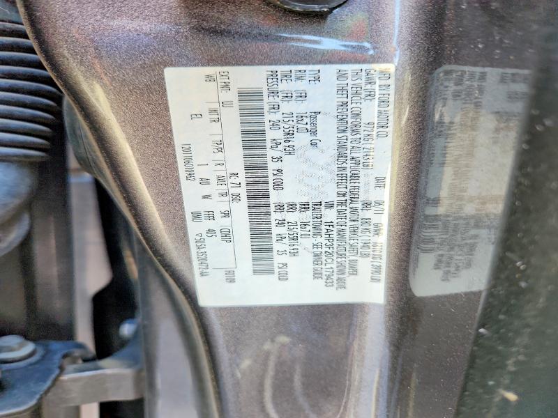 62862176 :رقم المزاد ، 1FAHP3F20CL179433 vin ، 2012 Ford Focus مزاد بيع