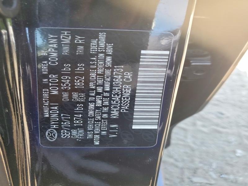 Продажа на аукционе авто 2017 Hyundai Accent, vin: KMHCU5AE3HU364731, номер лота: 60655156