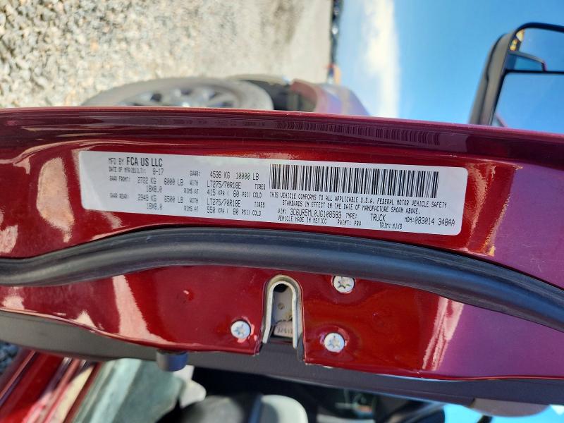 60588936 :رقم المزاد ، 3C6UR5ML0JG108583 vin ، 2018 Ram 2500 مزاد بيع