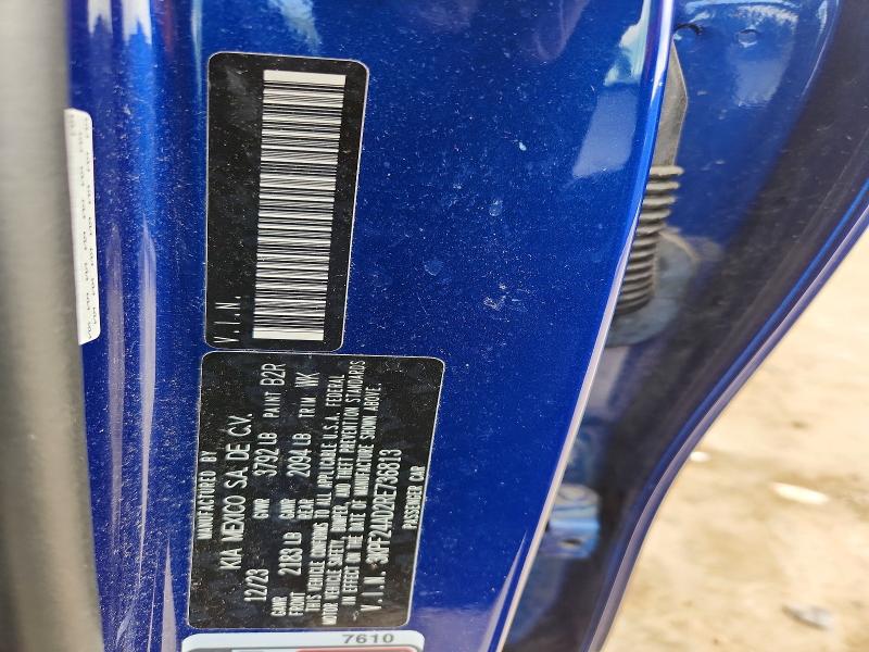 60061456 :رقم المزاد ، 3KPF24AD2RE736813 vin ، 2024 Kia Forte مزاد بيع