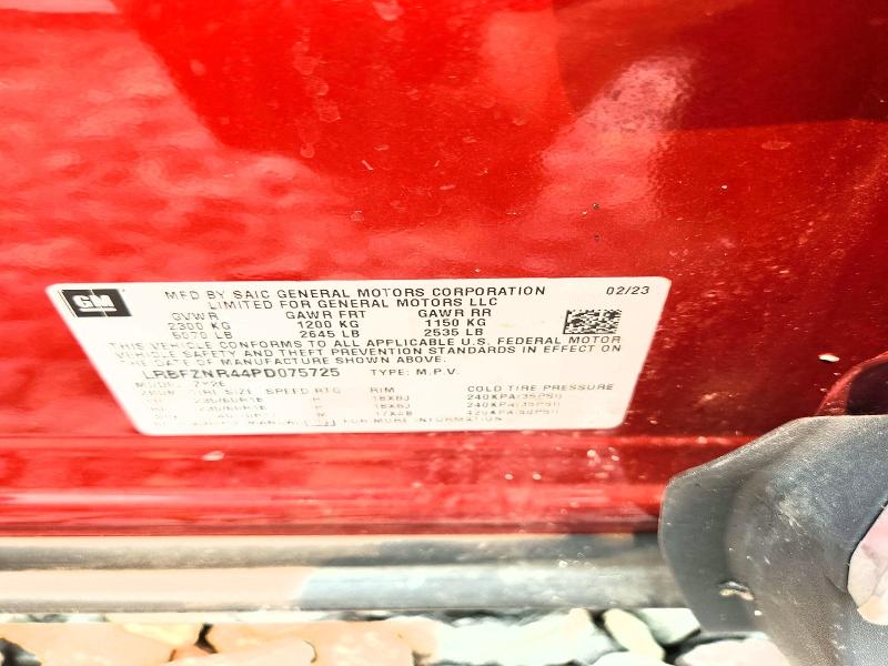 60994676 :رقم المزاد ، LRBFZNR44PD075725 vin ، 2023 Buick Envision مزاد بيع