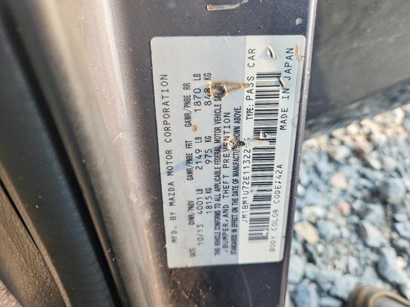 Aukcja sprzedaży 2014 Mazda 3, vin: JM1BM1U72E1132205, numer aukcji: 62777906