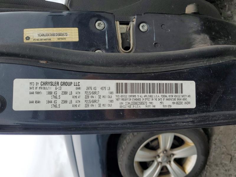 Продажа на аукционе авто 2014 Jeep Compass, vin: 1C4NJDEB8ED585673, номер лота: 60004506