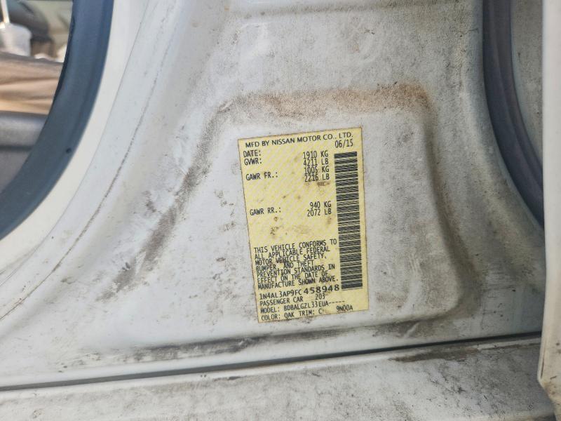 60715466 :رقم المزاد ، 1N4AL3AP9FC458948 vin ، 2015 Nissan Altima مزاد بيع
