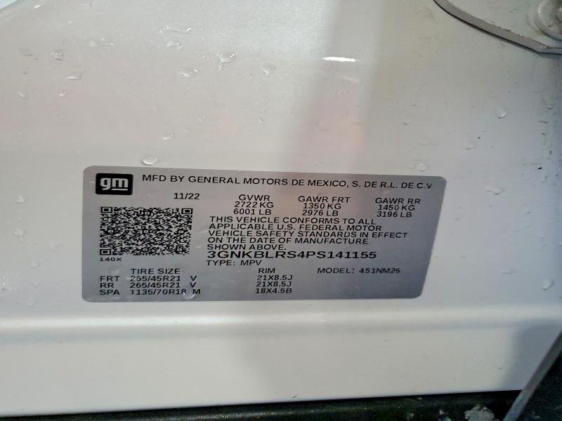 Aukcja sprzedaży 2023 Chevrolet Blazer, vin: 3GNKBLRS4PS141155, numer aukcji: 61860486