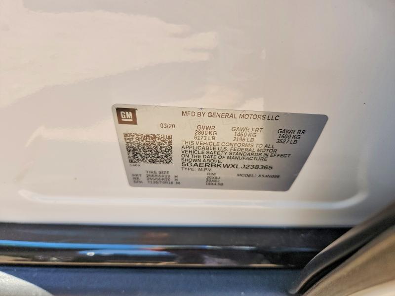 Продаж на аукціоні авто 2020 Buick Enclave, vin: 5GAERBKWXLJ238365, номер лоту: 60422046