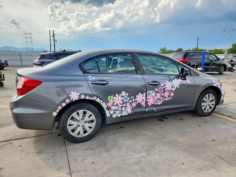 61634916 :رقم المزاد ، JHMFB2F55CS000697 vin ، 2012 Honda Civic مزاد بيع
