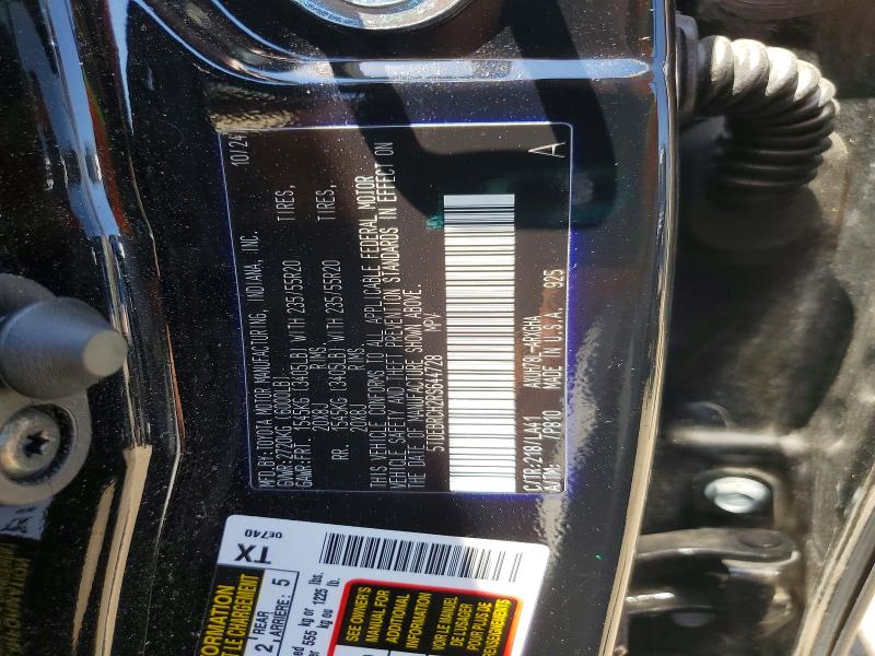 2024 Toyota Highlander Hybrid მანქანა იყიდება აუქციონზე, vin: 5TDEBRCH2RS644728, აუქციონის ნომერი: 60441966