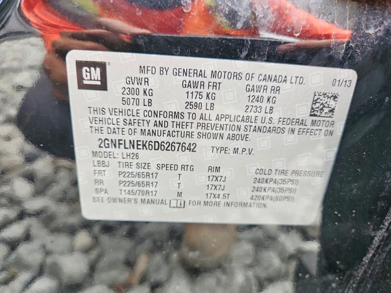 Продаж на аукціоні авто 2013 Chevrolet Equinox, vin: 2GNFLNEK6D6267642, номер лоту: 62042116