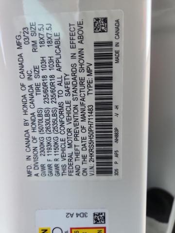 Aukcja sprzedaży 2023 Honda Cr-v, vin: 2HKRS5H50PH711483, numer aukcji: 62475246